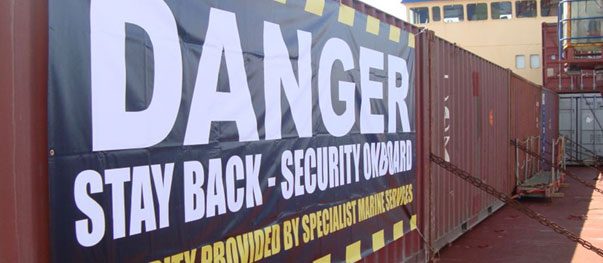 Vinyl event banner displayed on a fence